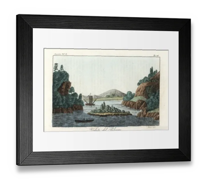 Framed Print : View of the Potomac River, 18th century Framed Print : View of the Potomac River, 18th century