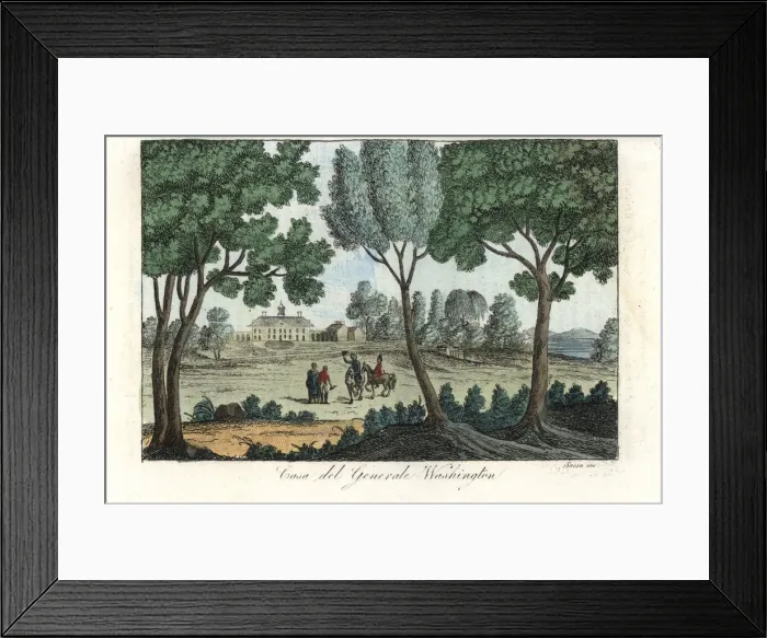 Framed Print : House of General George Washington, 18h century Framed Print : House of General George Washington, 18h century