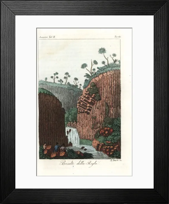 Framed Print : Basalt cliffs in Mexico Framed Print : Basalt cliffs in Mexico