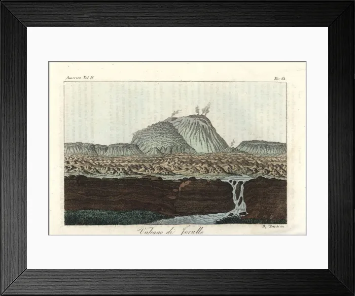 Framed Print : El Jorullo, a cinder cone volcano in Michoacan Framed Print : El Jorullo, a cinder cone volcano in Michoacan