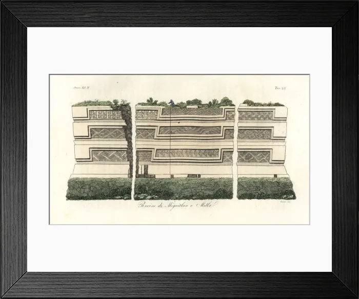 Framed Print : Ruins of the tombs of Mitla or Miguitlan, Mexico Framed Print : Ruins of the tombs of Mitla or Miguitlan, Mexico