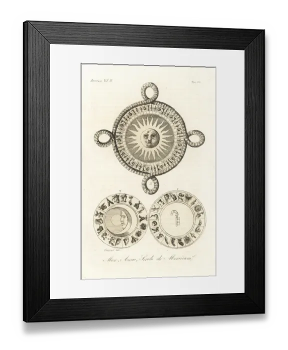 Framed Print : The months, years and centuries according Framed Print : The months, years and centuries according