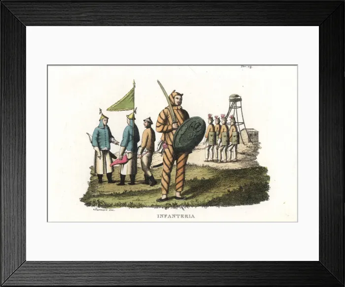 Framed Print : Chinese and Tartar infantry Framed Print : Chinese and Tartar infantry