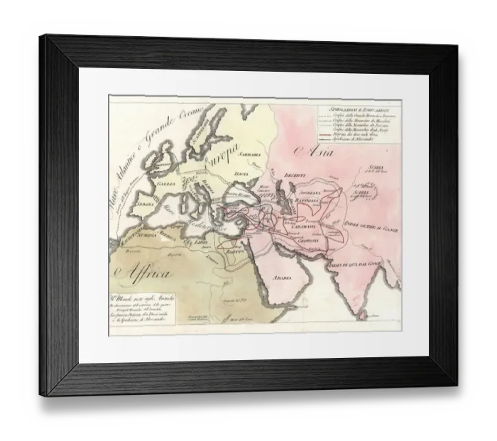 Framed Print : Map of the Roman, Macedonian, Persian and Assyrian Empires Framed Print : Map of the Roman, Macedonian, Persian and Assyrian Empires