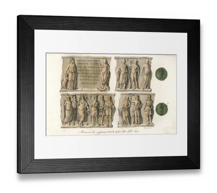 Framed Print : Monument with allegorical statues representing Framed Print : Monument with allegorical statues representing