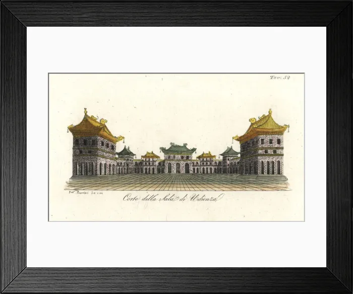 Framed Print : Courtyard of the audience room in the Imperial Framed Print : Courtyard of the audience room in the Imperial
