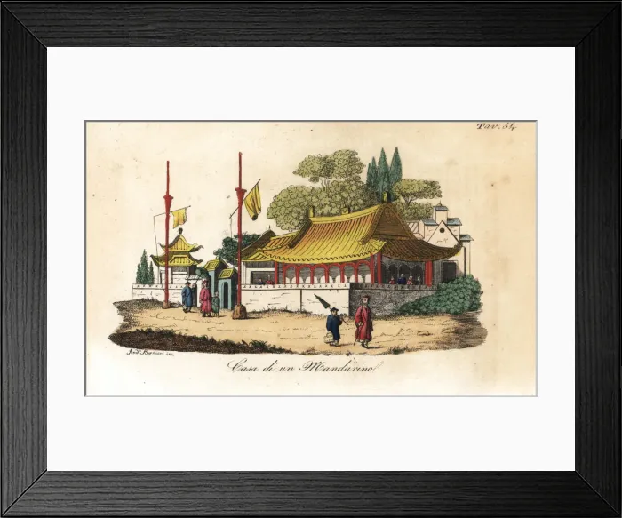 Framed Print : House of a Chinese Mandarin Framed Print : House of a Chinese Mandarin