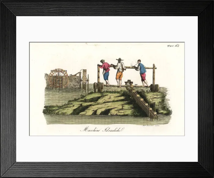 Framed Print : Chinese hydraulic machines Framed Print : Chinese hydraulic machines