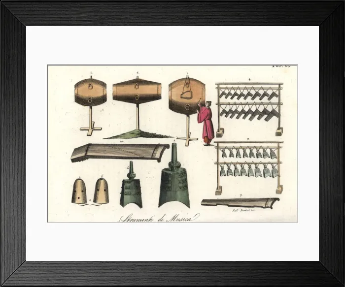 Framed Print : Chinese musical instruments Framed Print : Chinese musical instruments