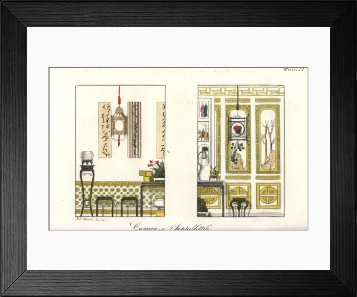 Framed Print : Chinese interior decoration and furniture Framed Print : Chinese interior decoration and furniture