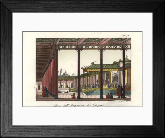 Framed Print : Throne of the Emperor of Japan in Edo Castle (Tokyo) Framed Print : Throne of the Emperor of Japan in Edo Castle (Tokyo)