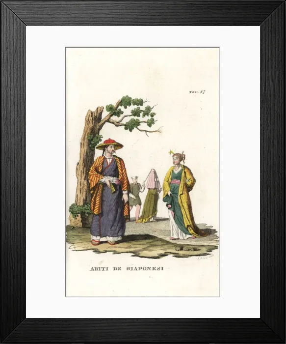 Framed Print : Costumes of the Japanese, 1820s Framed Print : Costumes of the Japanese, 1820s