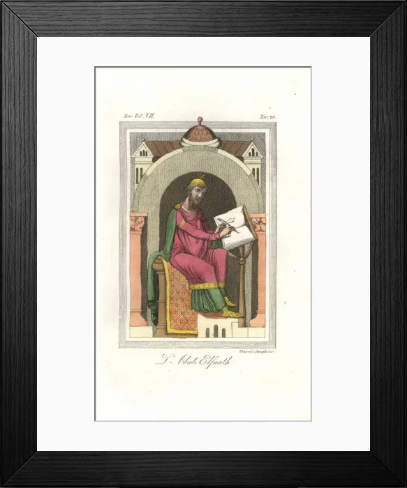 Framed Print : Abbot Elfnoth of Westminster Cathedral, died 980 Framed Print : Abbot Elfnoth of Westminster Cathedral, died 980