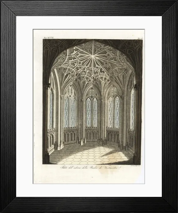 Framed Print : Detail of the interior of Westminster Abbey Framed Print : Detail of the interior of Westminster Abbey