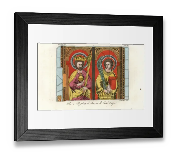 Framed Print : King Eric IX the Saint of Sweden and his consort Framed Print : King Eric IX the Saint of Sweden and his consort