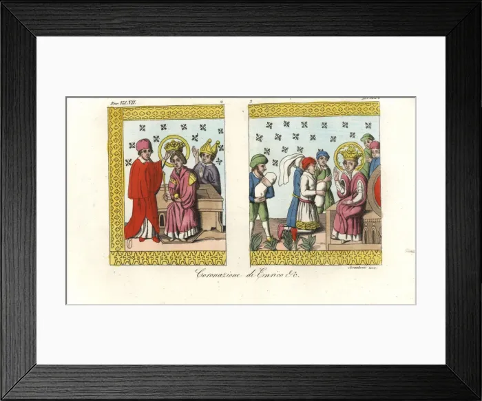 Framed Print : Coronation of King Eric the Saint of Sweden Framed Print : Coronation of King Eric the Saint of Sweden