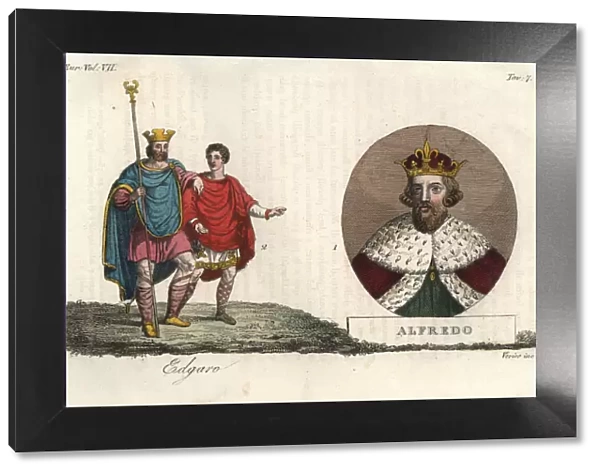 King Edgar of England and King Alfred of Wessex, 9th century