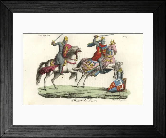 Framed Print : King Richard the Lionheart and Thomas Earl Framed Print : King Richard the Lionheart and Thomas Earl