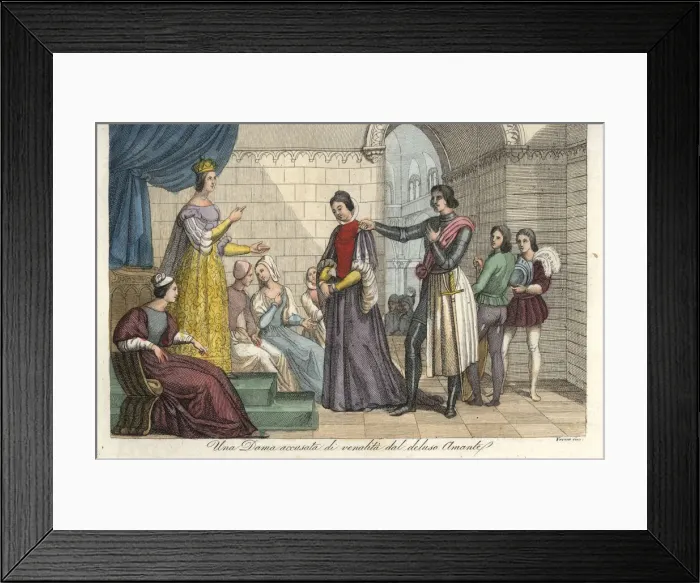 Framed Print : A woman accused of venality by her disappointed lover Framed Print : A woman accused of venality by her disappointed lover