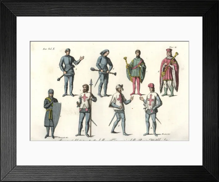 Framed Print : Soldiers and weapons from the Bayeux Tapestry Framed Print : Soldiers and weapons from the Bayeux Tapestry
