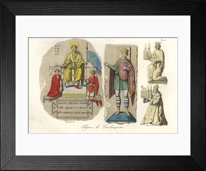 Framed Print : Charlemagne, King of the Franks, 742-814 Framed Print : Charlemagne, King of the Franks, 742-814