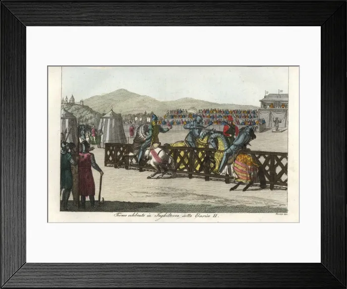 Framed Print : Tournament held in England circa 1450 Framed Print : Tournament held in England circa 1450