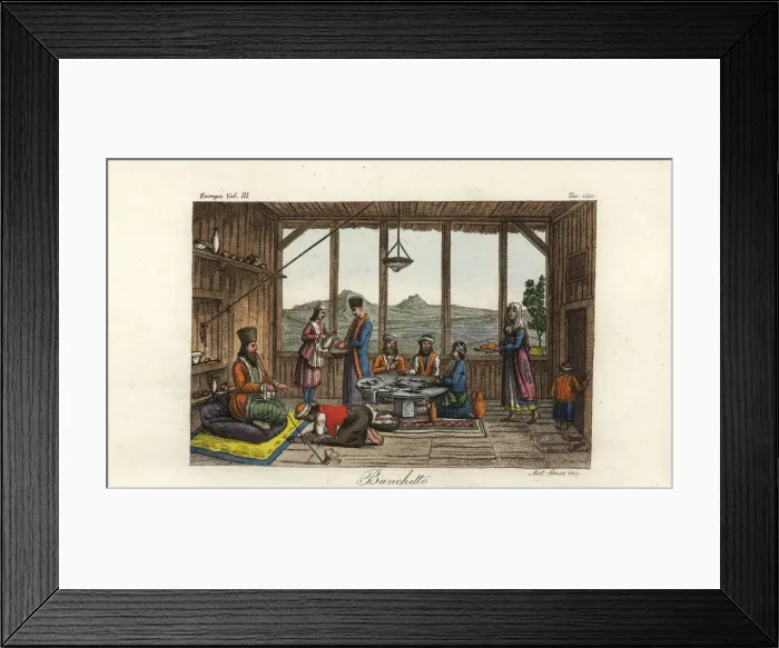 Framed Print : The banquet held for Dodwell by the Bishop Framed Print : The banquet held for Dodwell by the Bishop