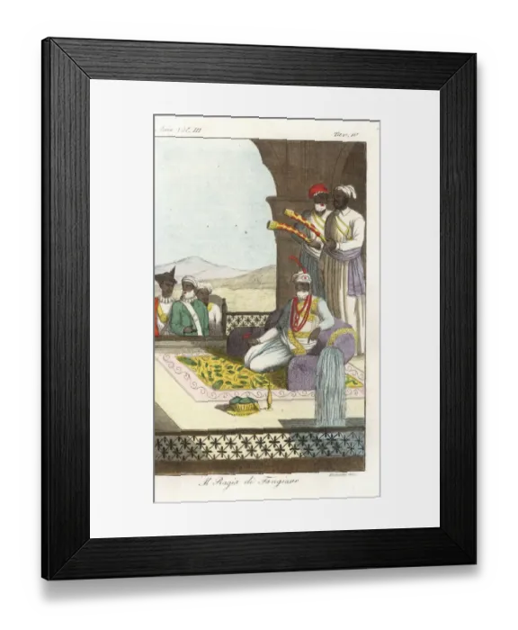 Framed Print : Raja Shivaji, last Raja of Thanjavur (Tanjore) Framed Print : Raja Shivaji, last Raja of Thanjavur (Tanjore)