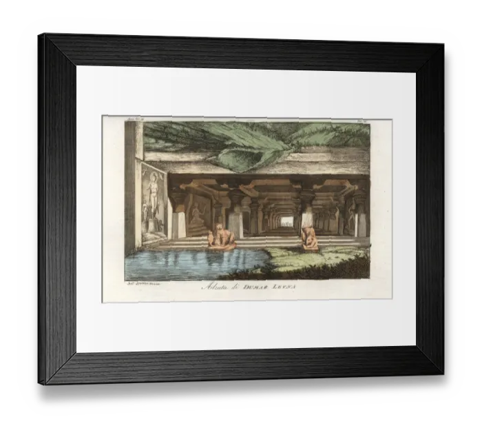 Framed Print : Bas relief and sculpture at the entrance to Framed Print : Bas relief and sculpture at the entrance to