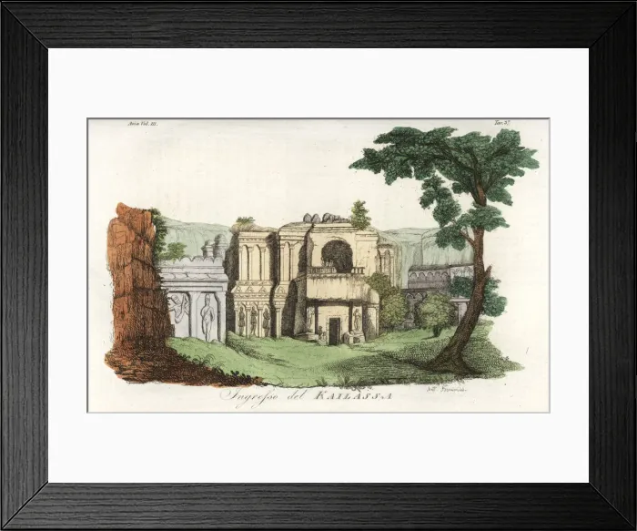Framed Print : Entrance to the Kailasa temple, Ellora rock Framed Print : Entrance to the Kailasa temple, Ellora rock