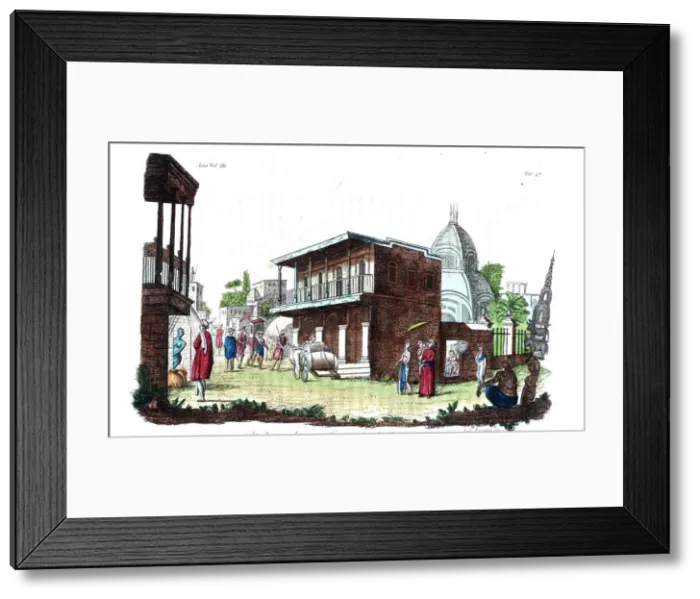 Framed Print : Hindu buildings in Calcutta Framed Print : Hindu buildings in Calcutta