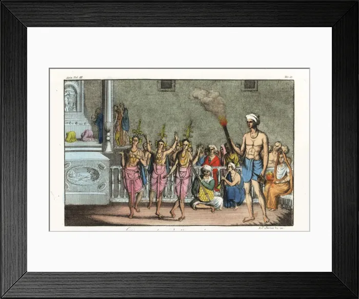 Framed Print : Indian dancing boys or balak dancers with musicians Framed Print : Indian dancing boys or balak dancers with musicians