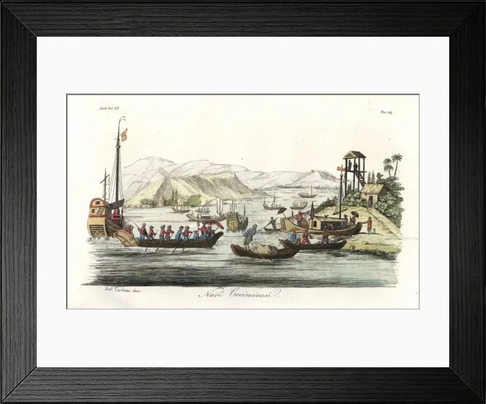 Framed Print : Various naval vessels of the Vietnamese Framed Print : Various naval vessels of the Vietnamese