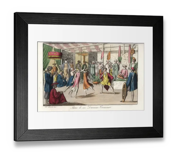 Framed Print : Opera performance in Cochinchina (southern Vietnam) Framed Print : Opera performance in Cochinchina (southern Vietnam)