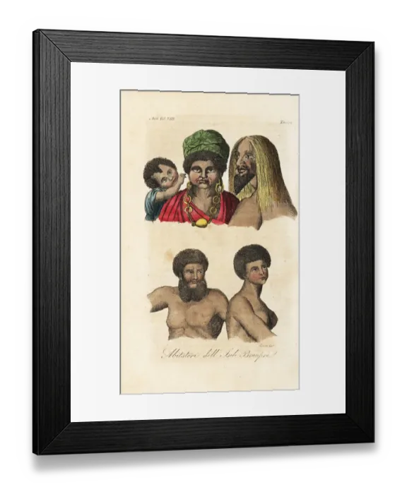 Framed Print : Natives of the island of Tanna and Beautemps-Beaupre Framed Print : Natives of the island of Tanna and Beautemps-Beaupre