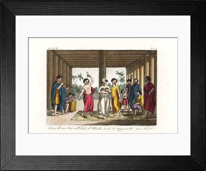 Framed Print : Women dancing to drum and pipe music in a Framed Print : Women dancing to drum and pipe music in a