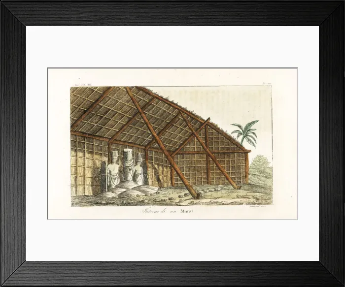 Framed Print : Interior of a Morai or sacred cemetery Framed Print : Interior of a Morai or sacred cemetery