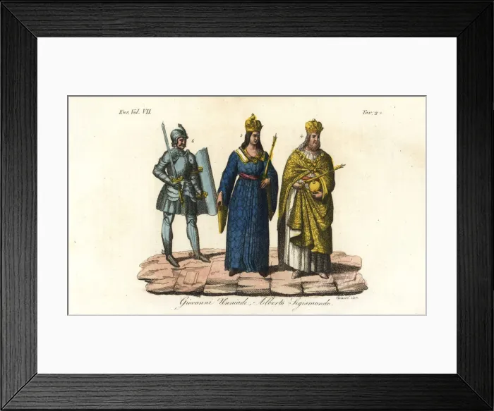 Framed Print : Medieval Kings of Hungary Framed Print : Medieval Kings of Hungary