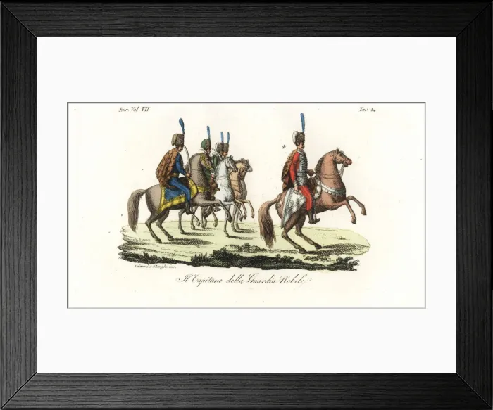Framed Print : Captain of the Hungarian Guards, 18th century Framed Print : Captain of the Hungarian Guards, 18th century