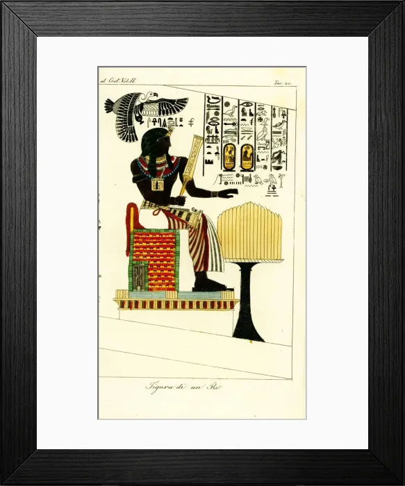 Framed Print : Figure of an Egyptian king or pharaoh from a tomb in Thebes Framed Print : Figure of an Egyptian king or pharaoh from a tomb in Thebes