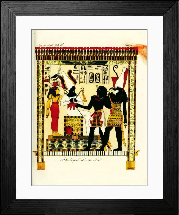 Framed Print : Apotheosis of a Pharaoh: King Seti I meets Framed Print : Apotheosis of a Pharaoh: King Seti I meets