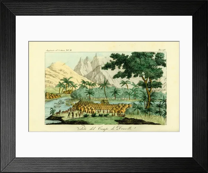 Framed Print : View of Jean-Baptiste Douvilles camp Framed Print : View of Jean-Baptiste Douvilles camp