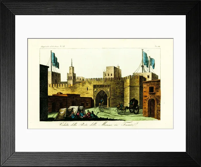Framed Print : View of the Beb-kar (Bab Bhar), Gate to Framed Print : View of the Beb-kar (Bab Bhar), Gate to