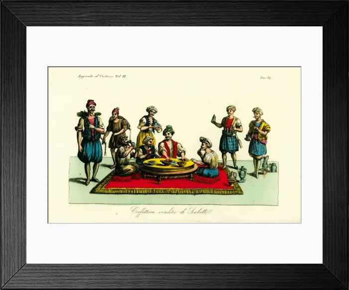 Framed Print : Berber costumes of Tunisia, 1828 Framed Print : Berber costumes of Tunisia, 1828
