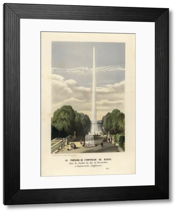 Framed Print : Fountain of the Emperor of Russia at Chatsworth, England Framed Print : Fountain of the Emperor of Russia at Chatsworth, England