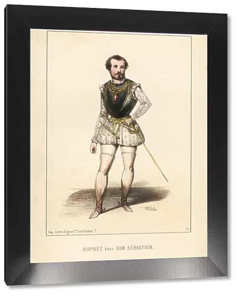 French tenor Gilbert Duprez in Dom Sebastien, 1843