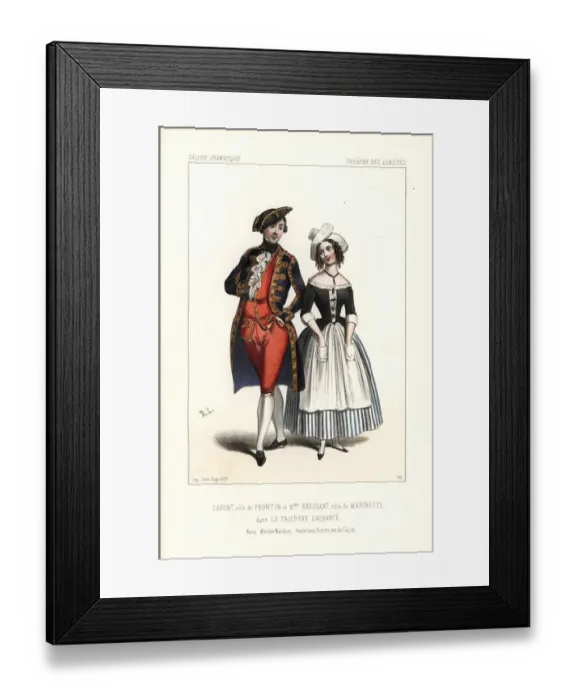Framed Print : Pierre-Cheri Lafont and Madame Bressant in Framed Print : Pierre-Cheri Lafont and Madame Bressant in