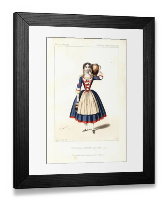 Framed Print : Madame Charlotte Doche as Madeleine in L Image, 1845 Framed Print : Madame Charlotte Doche as Madeleine in L Image, 1845