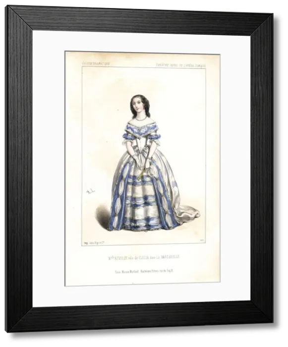 Framed Print : Antoinette-Jeanne Revilly as Clelia in La Barcarolle, 1845
