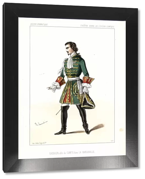 Edouard Gassier as the Comte in La Barcarolle, 1845